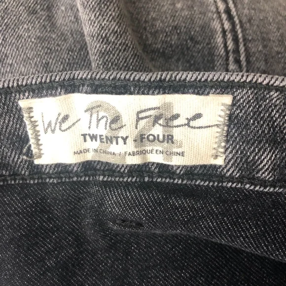 Free People Parker Skirt NEW Black Size 24 - Picture 6 of 7